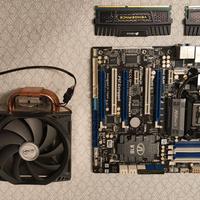 Motherboard + CPU + RAM + Dissipatore