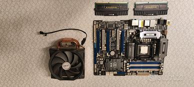 Motherboard + CPU + RAM + Dissipatore