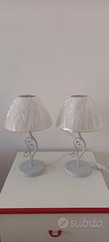 Coppia di Lampade da Comodino (Abat-jour)