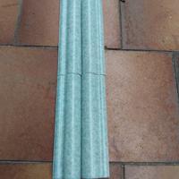 Listelli ceramica mezzo toro verde gocciolato 5×20