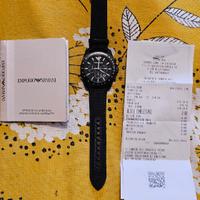 Orologio Armani mod. 6131 nero, nuovo, mai utilizz