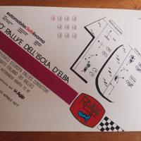cartolina pubbl .X  Rallye dell'Isola d'Elba 1977.