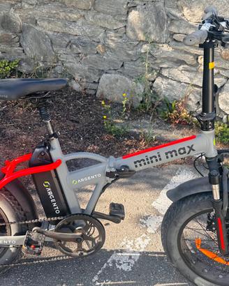 Bici elettrica argento