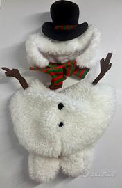 Vestito cane pupazzo di neve Natale taglia piccola
