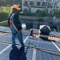 Pannelli fotovoltaici pulizia