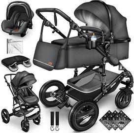 Passeggino Trio 3 in 1 con navicella e seggiolino