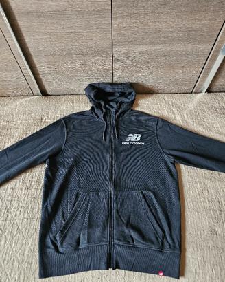 Felpa con zip e cappuccio New Balance da uomo