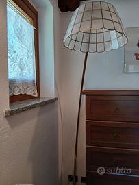 lampada da terra ad arco in acciaio