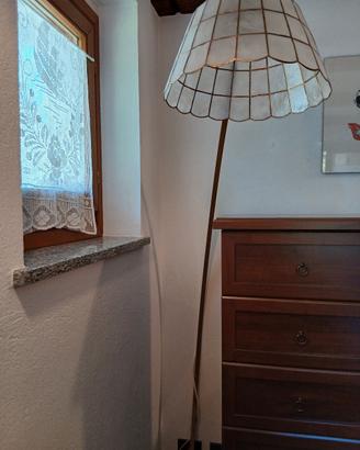 lampada da terra ad arco in acciaio