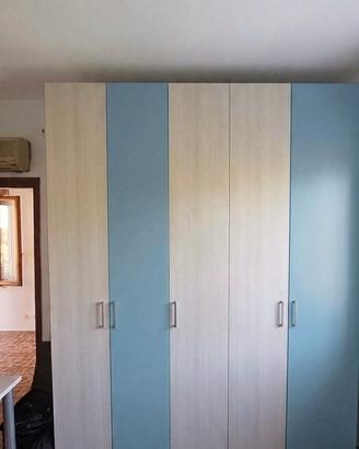 Cameretta  Letto Contenitore + Armadio 5 ante