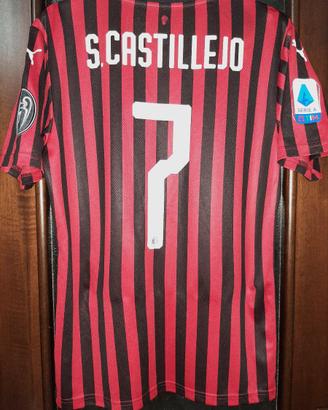 Maglia Milan 2019 20 Home Match Worn Castillejo 7