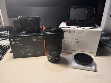 Sony a6400 + Tamron 17-70 f/2.8 +accessori
