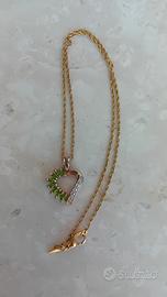 Collana vintage Avon cuore bicolor