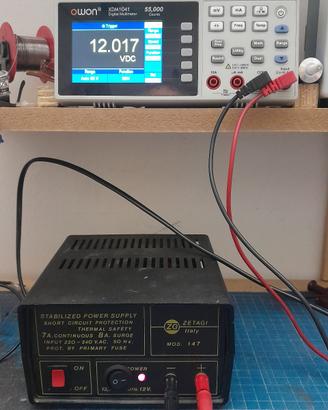 Alimentatore lineare ZETAGI mod.147 12V 7A