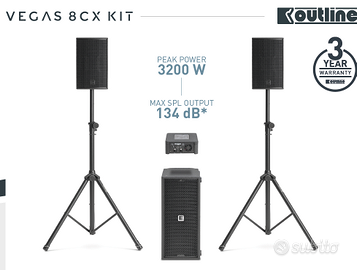Impianto Professionale Vegas 8CX KIT