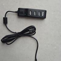 Hub USB Hama a 4 Porte con Interruttore ON/OFF