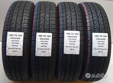 4 gomme 185 75 16c gislaved br332