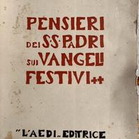 Libro Pensieri dei SS Padri sui Vangeli Festivi