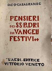 Libro Pensieri dei SS Padri sui Vangeli Festivi