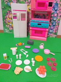 Vintage playset cucina Barbie 1995 mobili accessor