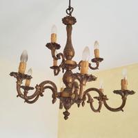 Lampadario in ottone