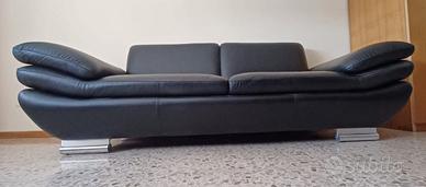 Divano 2 posti maxi in vera pelle
