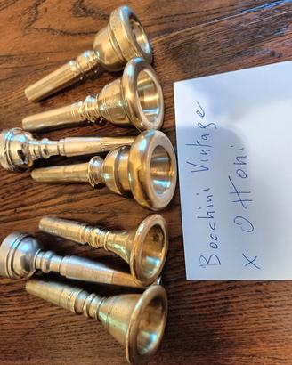 bocchini  antichi ottone x strumenti a fiato