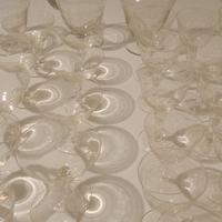 servizio bicchieri cristallo anni 50