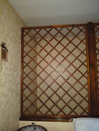 n.3 Grate in legno colore noce con n.3 supporti