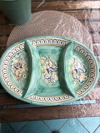 Vassoio ceramica artigianato siciliano