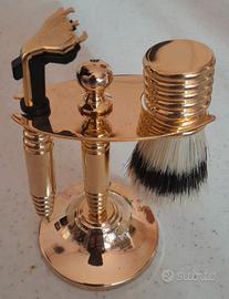 Set da barba in metallo placcato Oro marca BIFFOLI