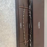 Bracciale in Argento rosè e brunito con zirconi