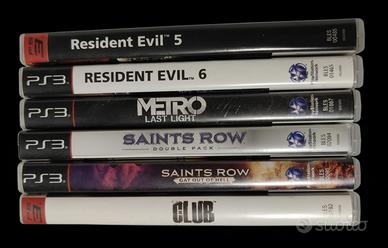PS3 Resident Evil+Fallout 3+Saints Row pack+Metro