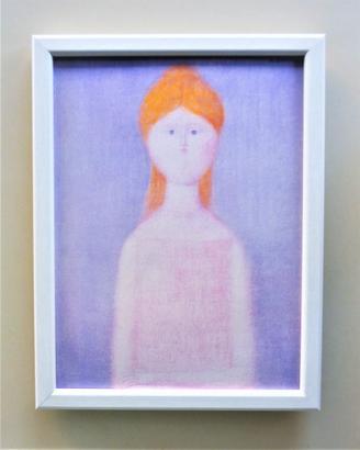 Quadro Ragazza di Antonio Bueno con cornice