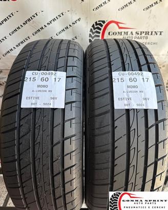 2 PNEUMATICI 215/60 R17 MOMO ESTIVE SEMINUOVE