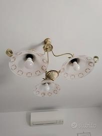 lampadario in ferro battuto 