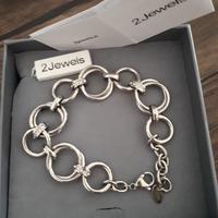 Bracciale in acciaio ad anelli
