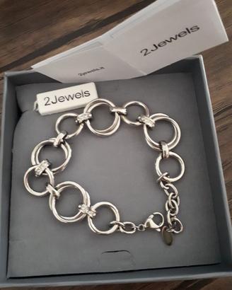 Bracciale in acciaio ad anelli