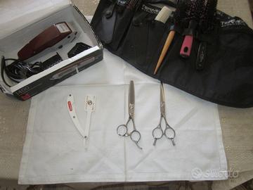 RASOIO-TAGLIA CAPELLI MOSER+FORBICE-PROCUT-BARBIER