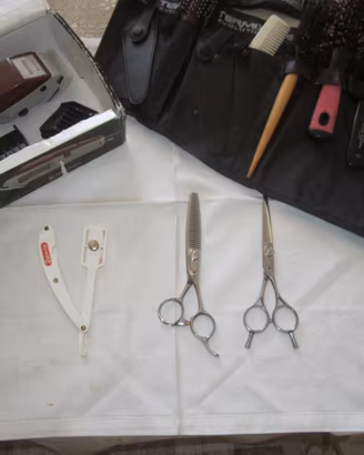 RASOIO-TAGLIA CAPELLI MOSER+FORBICE-PROCUT-BARBIER