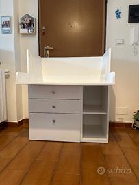 Fasciatoio/scrivania IKEA SMÅSTAD bianco