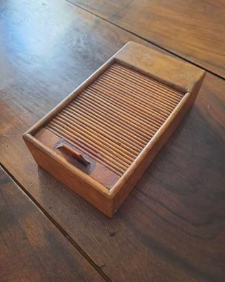 Porta oggetti in legno vintage