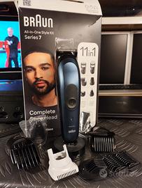 Rasoio a batteria capelli e barba Braun series 7