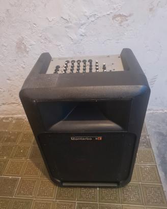 CASSA AMPLIFICATA PER VOCE E TASTIERA CON MIXER 