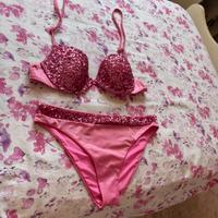 Costume donna calzedonia rosa  brillantinato