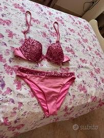 Costume donna calzedonia rosa  brillantinato