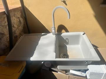 Set Cucina: Piano Beko 5F + Lavello Elleci + Top