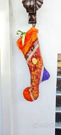 Calza della Befana  Artigianale Arabesque Stivale 