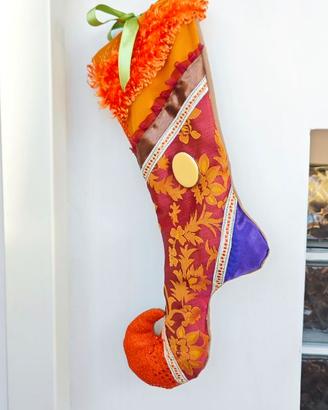Calza della Befana  Artigianale Arabesque Stivale 