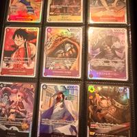 Lotto carte SR one piece